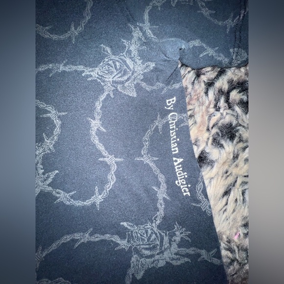 Rare SMET by Christian Audigier “Born on the Street" Y2k rhinestones T-shirt, XL - Picture 7 of 12